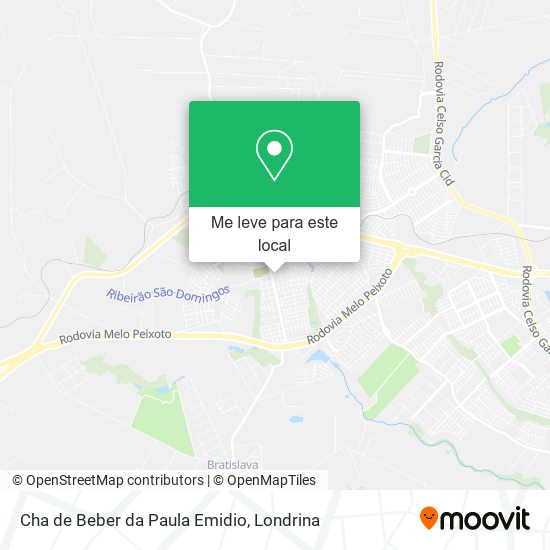 Cha de Beber da Paula Emidio mapa