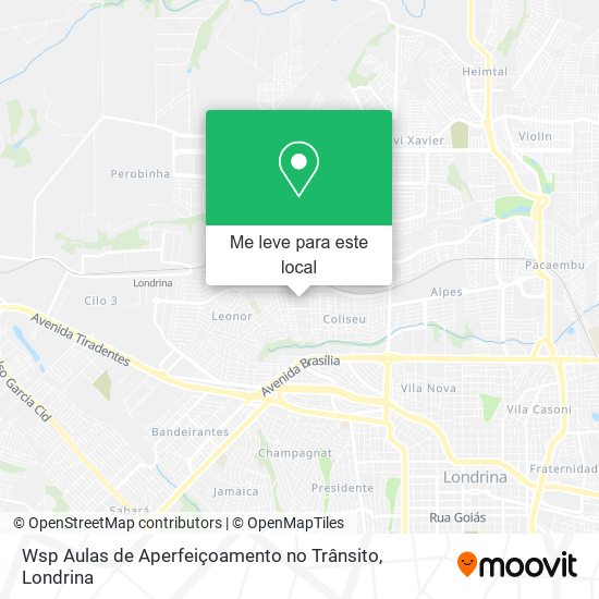 Wsp Aulas de Aperfeiçoamento no Trânsito mapa