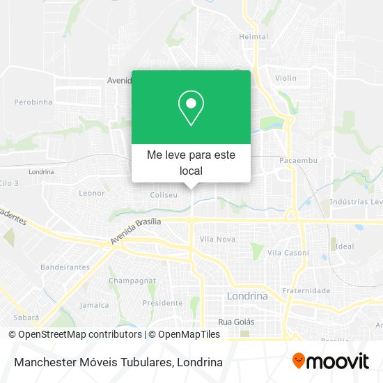 Manchester Móveis Tubulares mapa