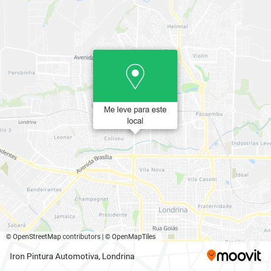 Iron Pintura Automotiva mapa