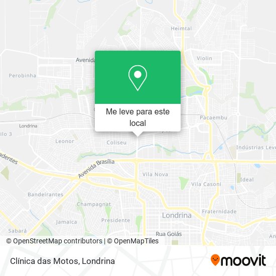 Clínica das Motos mapa