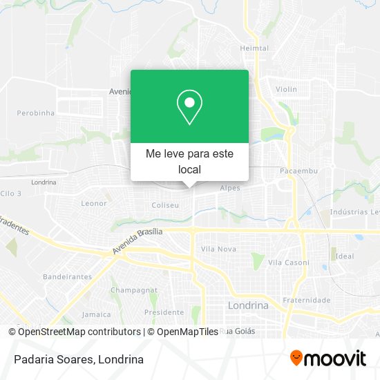 Padaria Soares mapa
