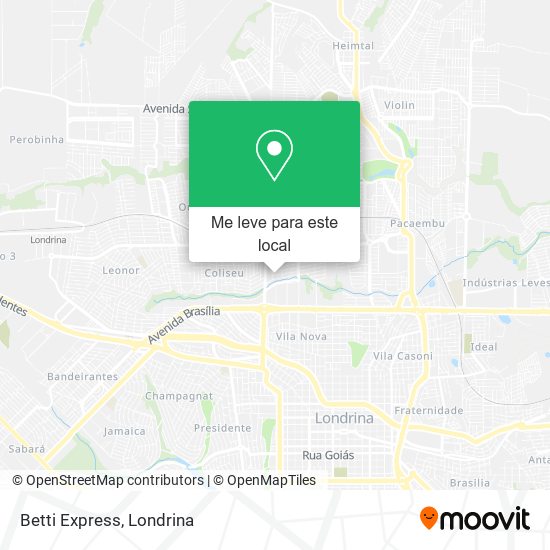Betti Express mapa