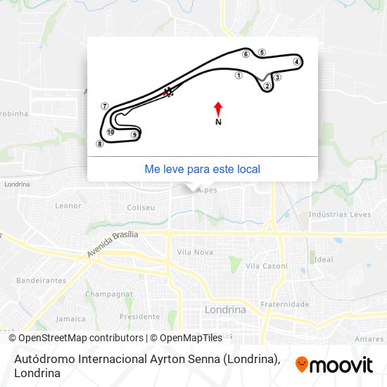 Autódromo Internacional Ayrton Senna (Londrina) mapa