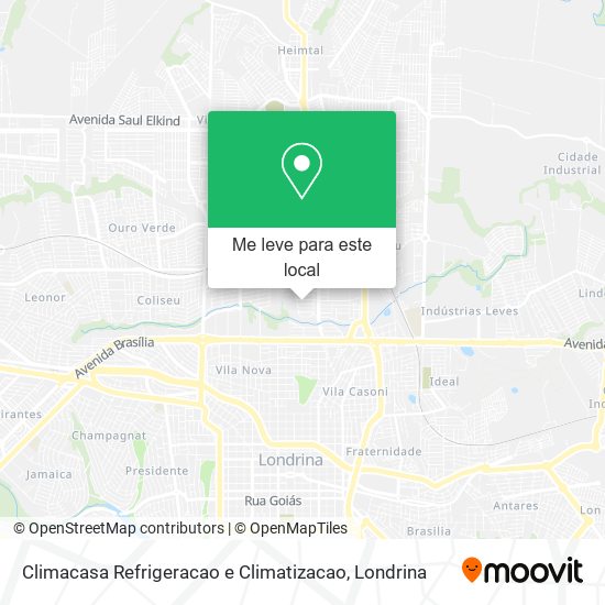 Climacasa Refrigeracao e Climatizacao mapa