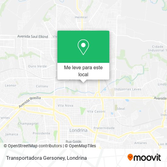 Transportadora Gersoney mapa