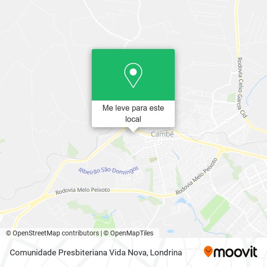 Comunidade Presbiteriana Vida Nova mapa