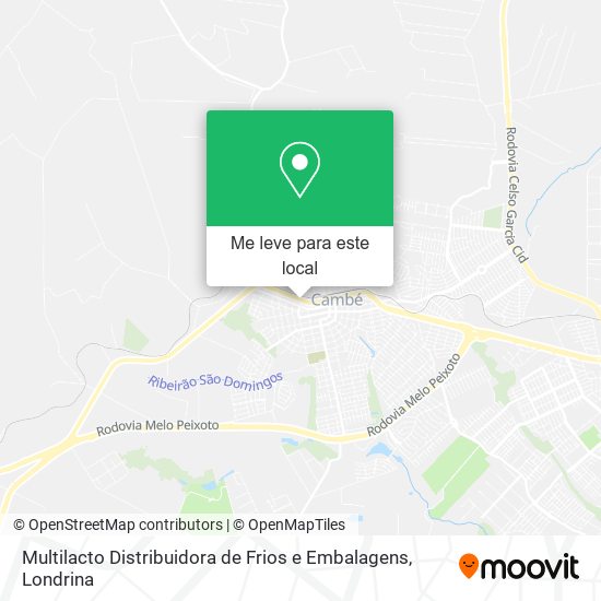 Multilacto Distribuidora de Frios e Embalagens mapa