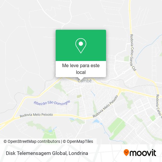 Disk Telemensagem Global mapa