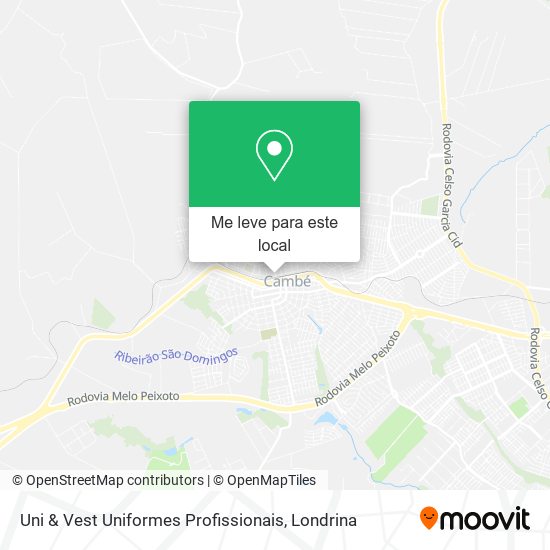 Uni & Vest Uniformes Profissionais mapa
