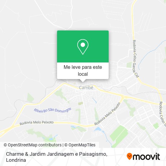 Charme & Jardim Jardinagem e Paisagismo mapa