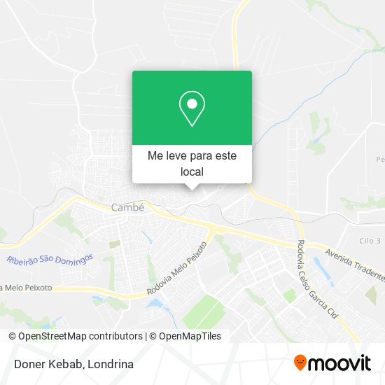 Doner Kebab mapa