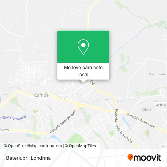 Baterlubri mapa