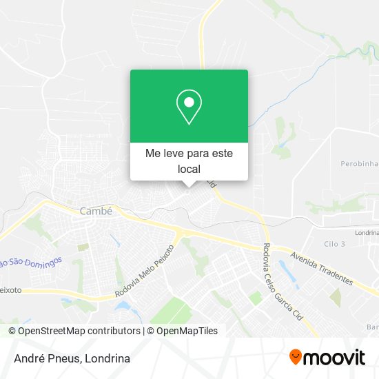 André Pneus mapa