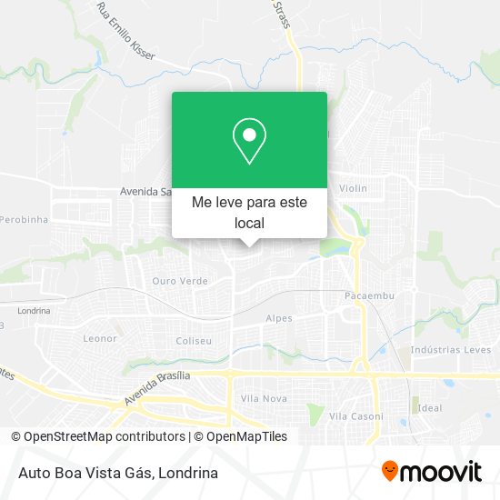 Auto Boa Vista Gás mapa