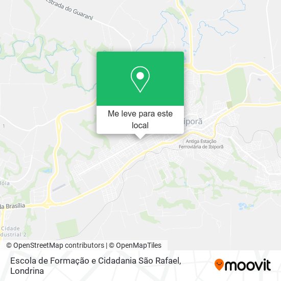 Escola de Formação e Cidadania São Rafael mapa