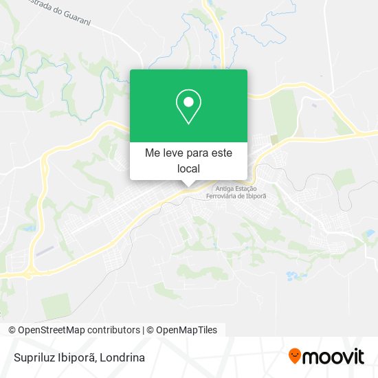Supriluz Ibiporã mapa