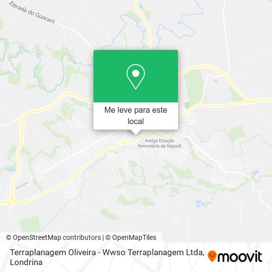 Terraplanagem Oliveira - Wwso Terraplanagem Ltda mapa