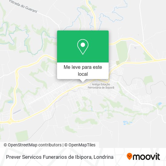 Prever Servicos Funerarios de Ibipora mapa