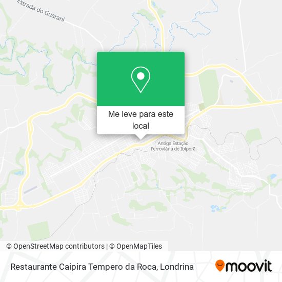 Restaurante Caipira Tempero da Roca mapa