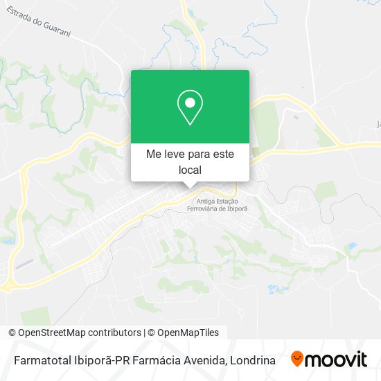 Farmatotal Ibiporã-PR Farmácia Avenida mapa