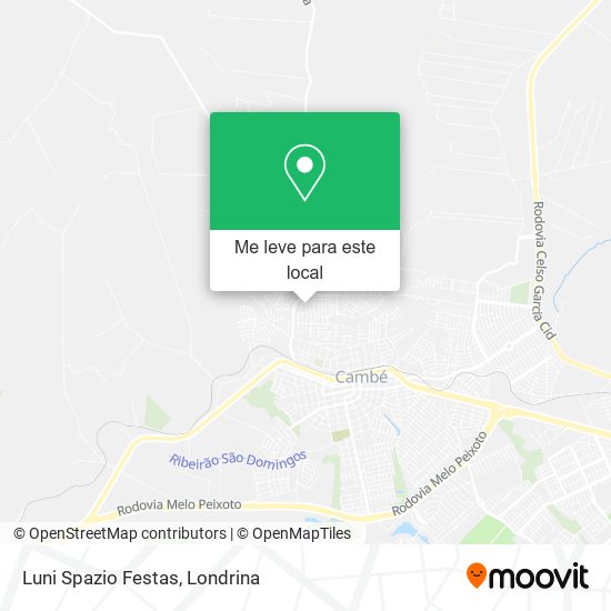 Luni Spazio Festas mapa