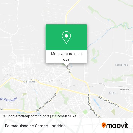 Reimaquinas de Cambe mapa