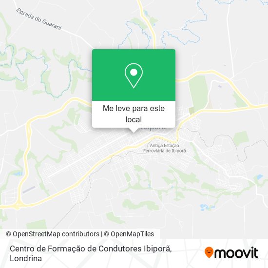 Centro de Formação de Condutores Ibiporã mapa