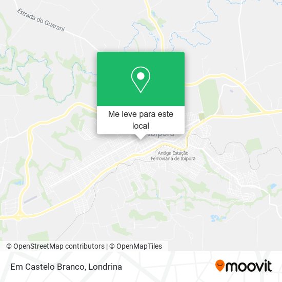 Em Castelo Branco mapa