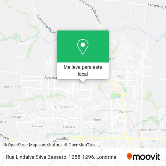 Rua Lindalva Silva Basseto, 1288-1296 mapa