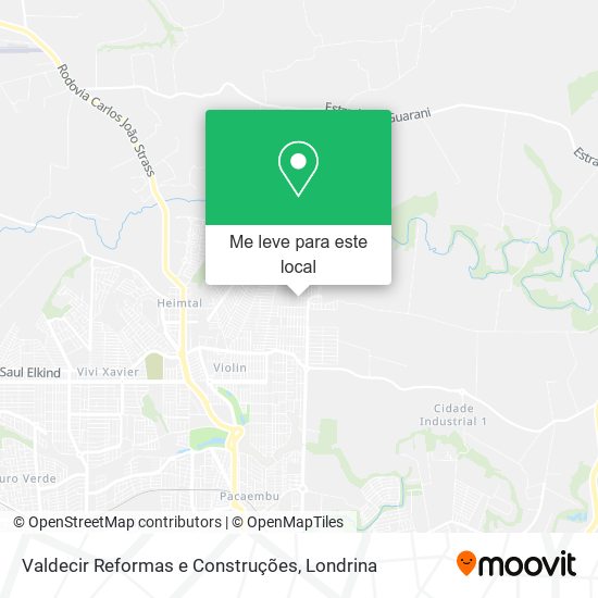 Valdecir Reformas e Construções mapa