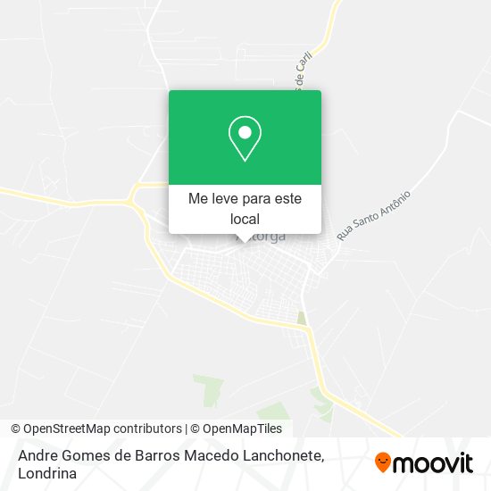 Andre Gomes de Barros Macedo Lanchonete mapa