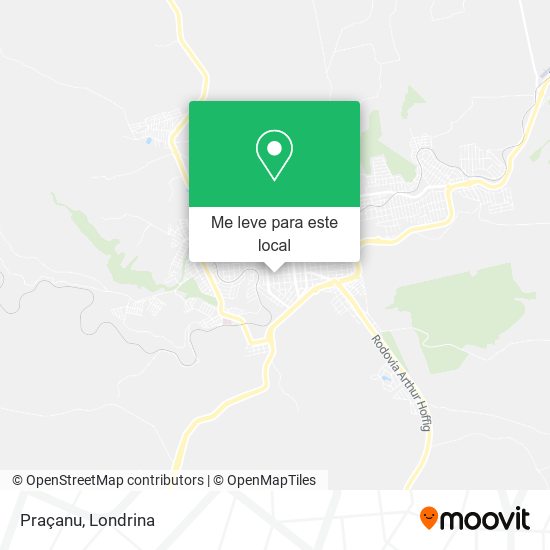 Praçanu mapa