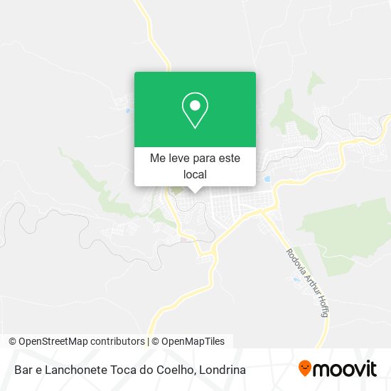 Bar e Lanchonete Toca do Coelho mapa