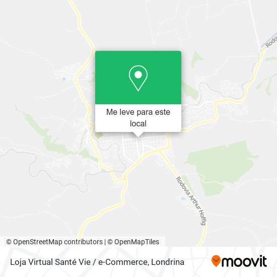 Loja Virtual Santé Vie / e-Commerce mapa