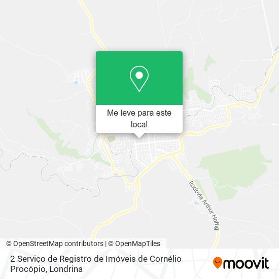 2 Serviço de Registro de Imóveis de Cornélio Procópio mapa