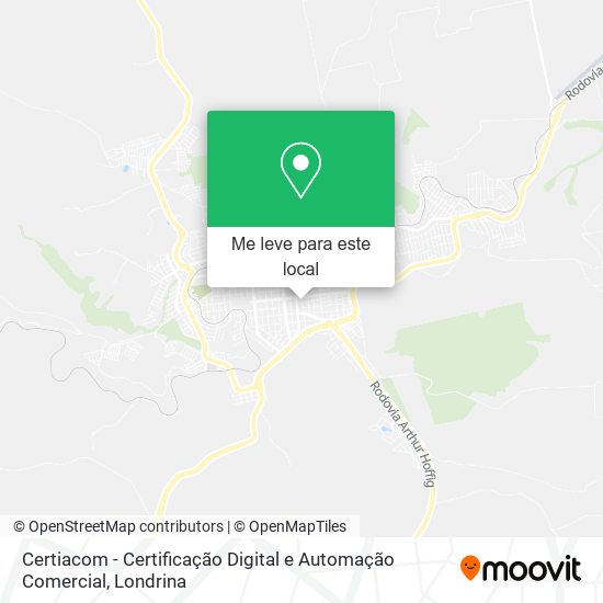 Certiacom - Certificação Digital e Automação Comercial mapa