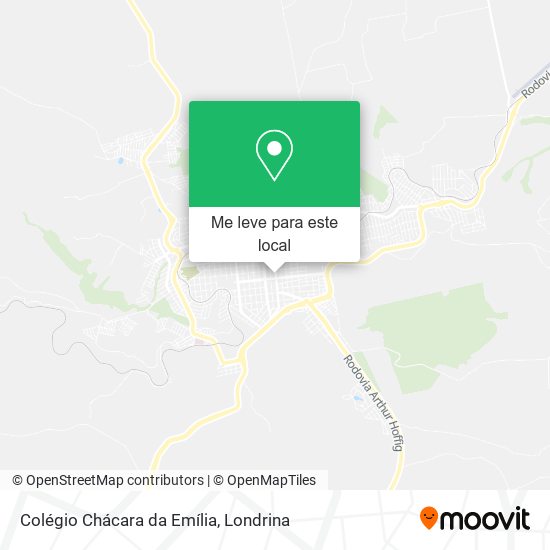 Colégio Chácara da Emília mapa