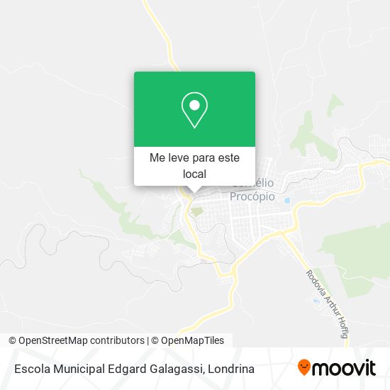 Escola Municipal Edgard Galagassi mapa