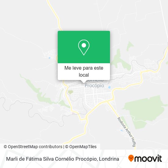 Marli de Fátima Silva Cornélio Procópio mapa