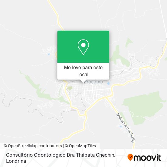 Consultório Odontológico Dra Thábata Chechin mapa