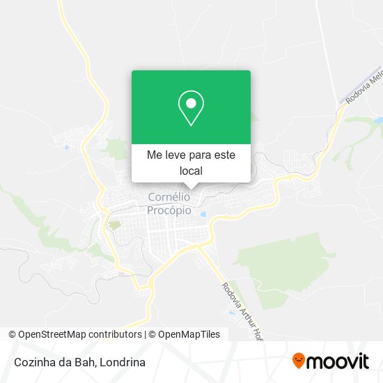 Cozinha da Bah mapa