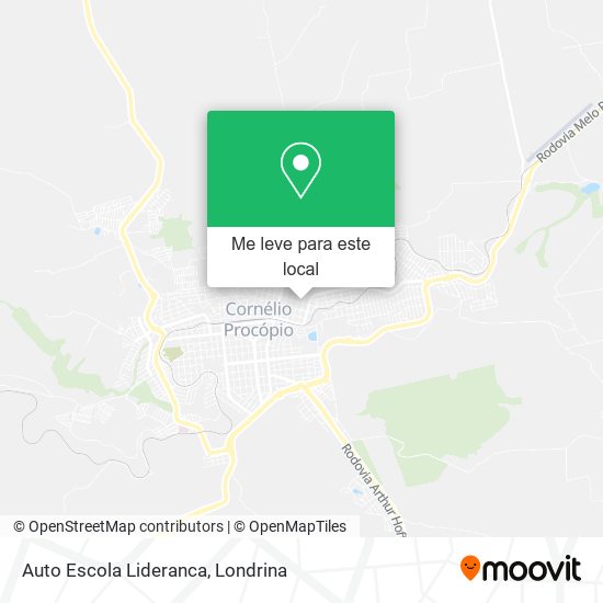 Auto Escola Lideranca mapa