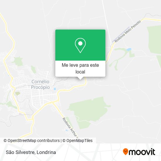 São Silvestre mapa
