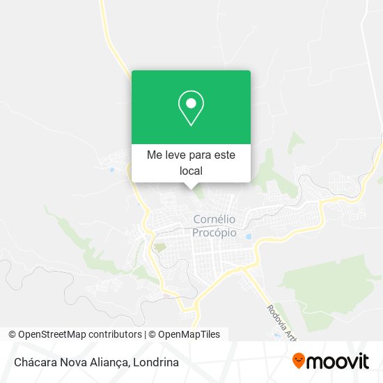 Chácara Nova Aliança mapa