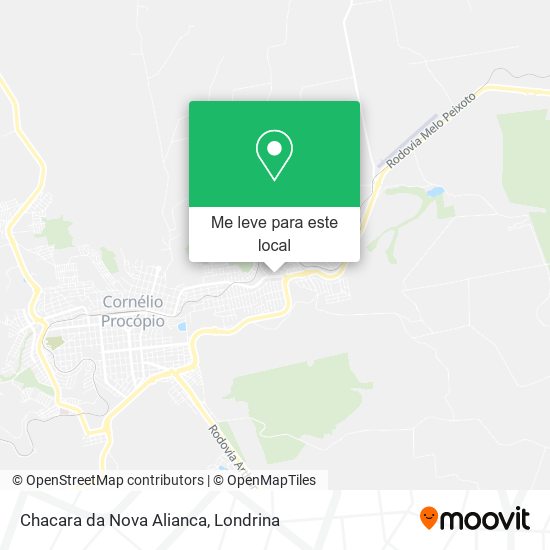 Chacara da Nova Alianca mapa