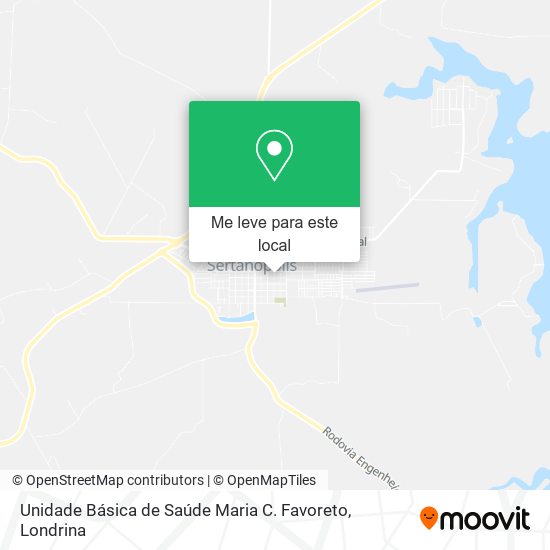 Unidade Básica de Saúde Maria C. Favoreto mapa