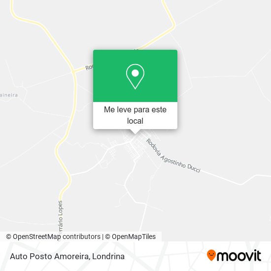 Auto Posto Amoreira mapa