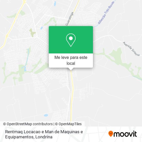 Rentmaq Locacao e Man de Maquinas e Equipamentos mapa