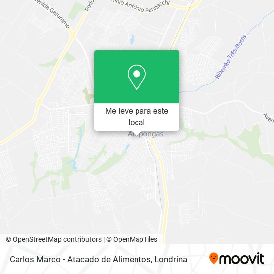 Carlos Marco - Atacado de Alimentos mapa